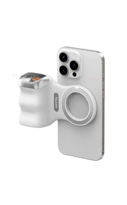 Fun Shot Magnetic camera Grip – Ergonomic Bluetooth Camera Grip with Wireless Shutter, Ideal for Vlogging