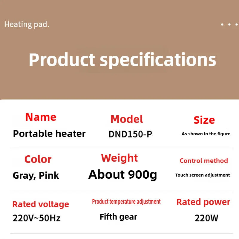 Foldable Leg Warmer Pro - Under Desk Electric Foot Heater with Thermostat & Auto Shut Off for Office Home Timer