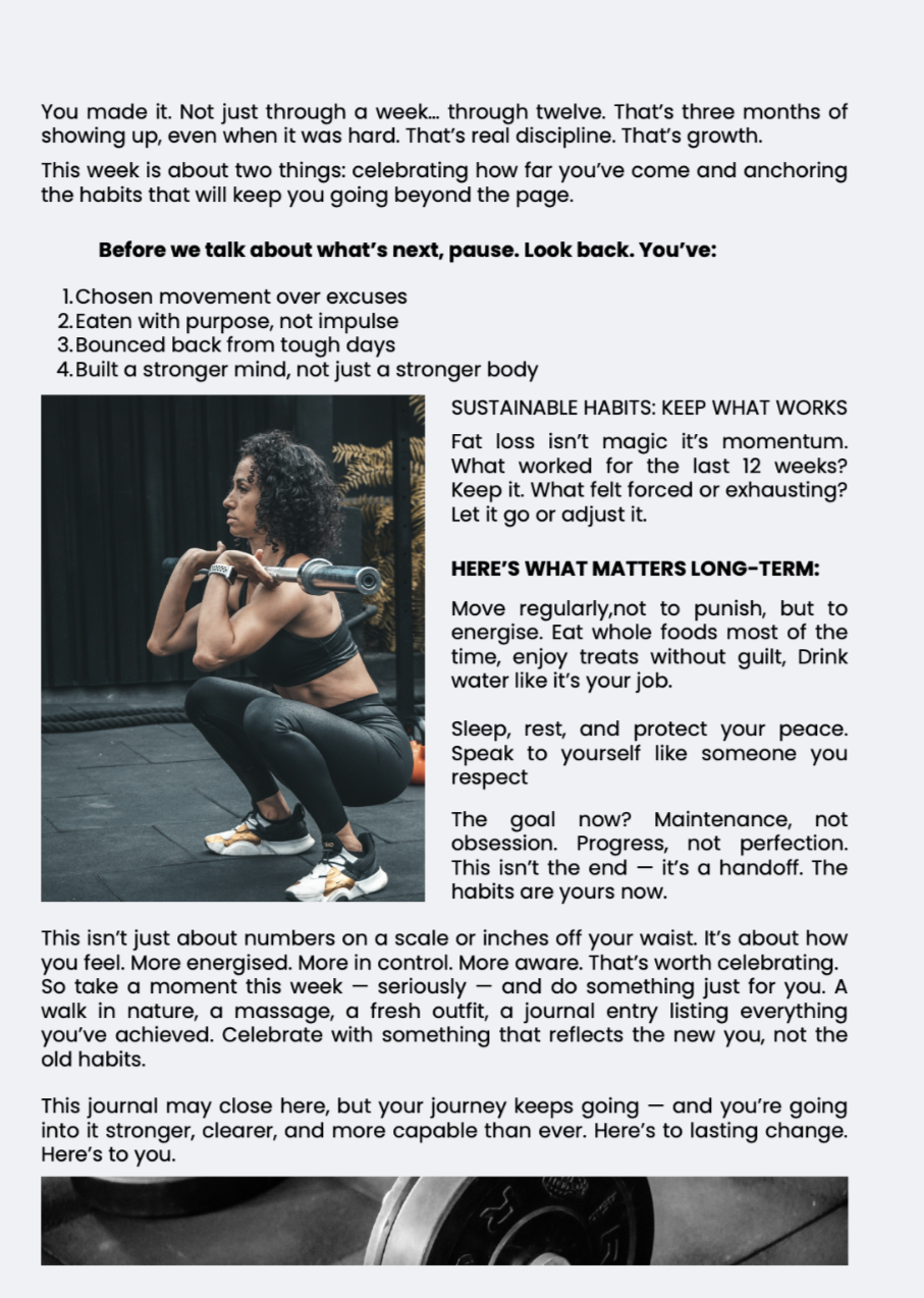 12 Weeks Work out plan to burn fat